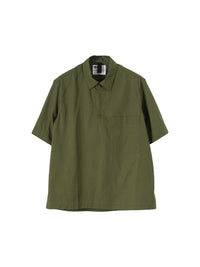 Chemise à enfiler à zip - Green