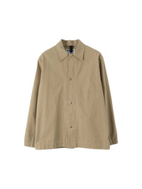 Chemise ample à boutons pressions - Beige