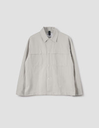 Chemise à rabat coupe-vent - Beige & Gray