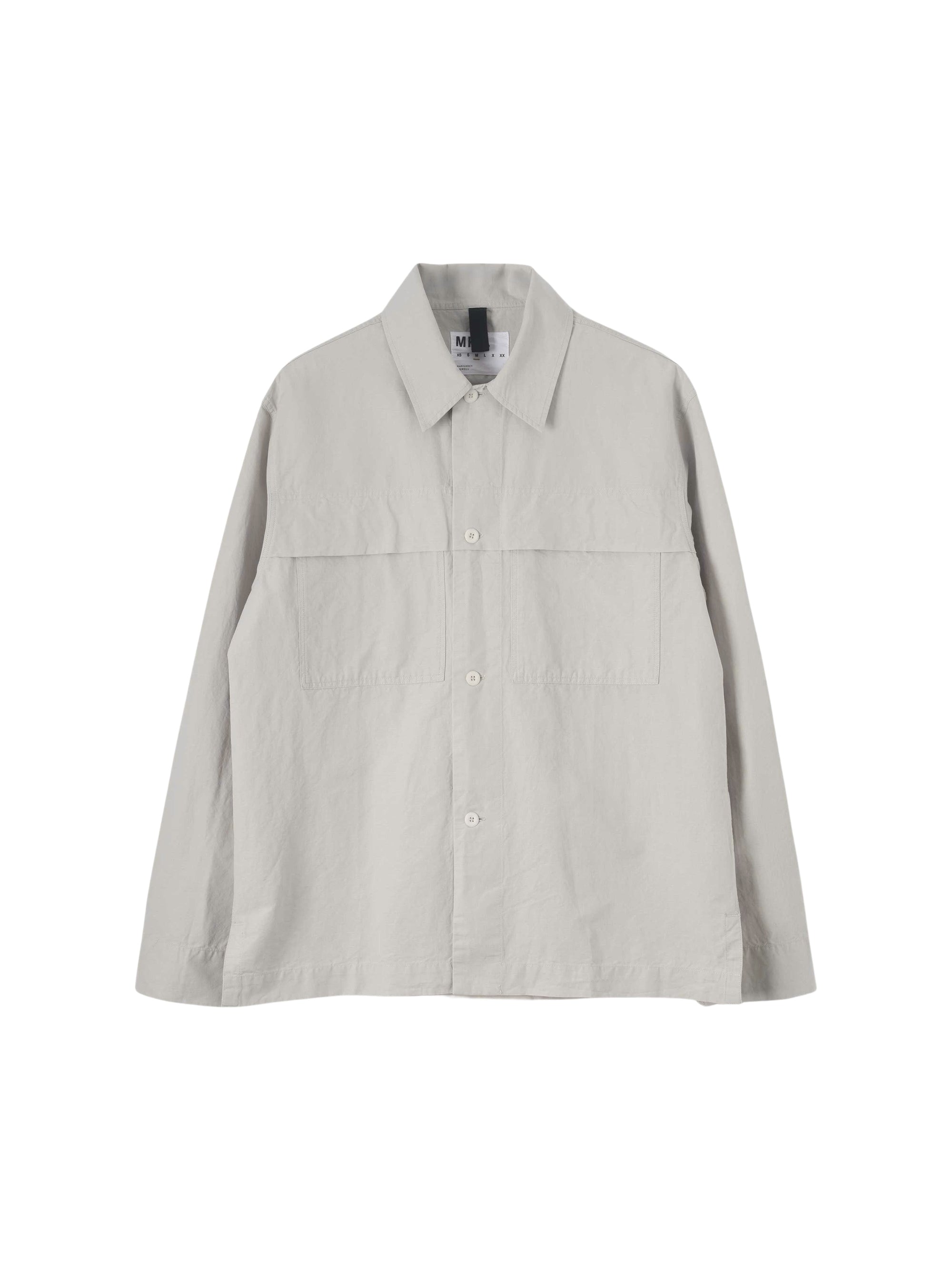 Chemise oversize à poches - Beige & Grey