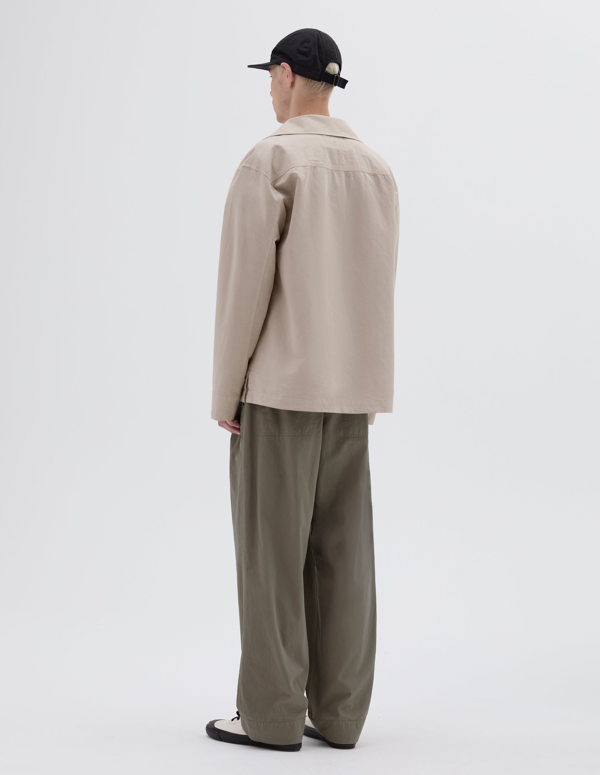 Chemise à rabat coupe-vent - Beige & Gray