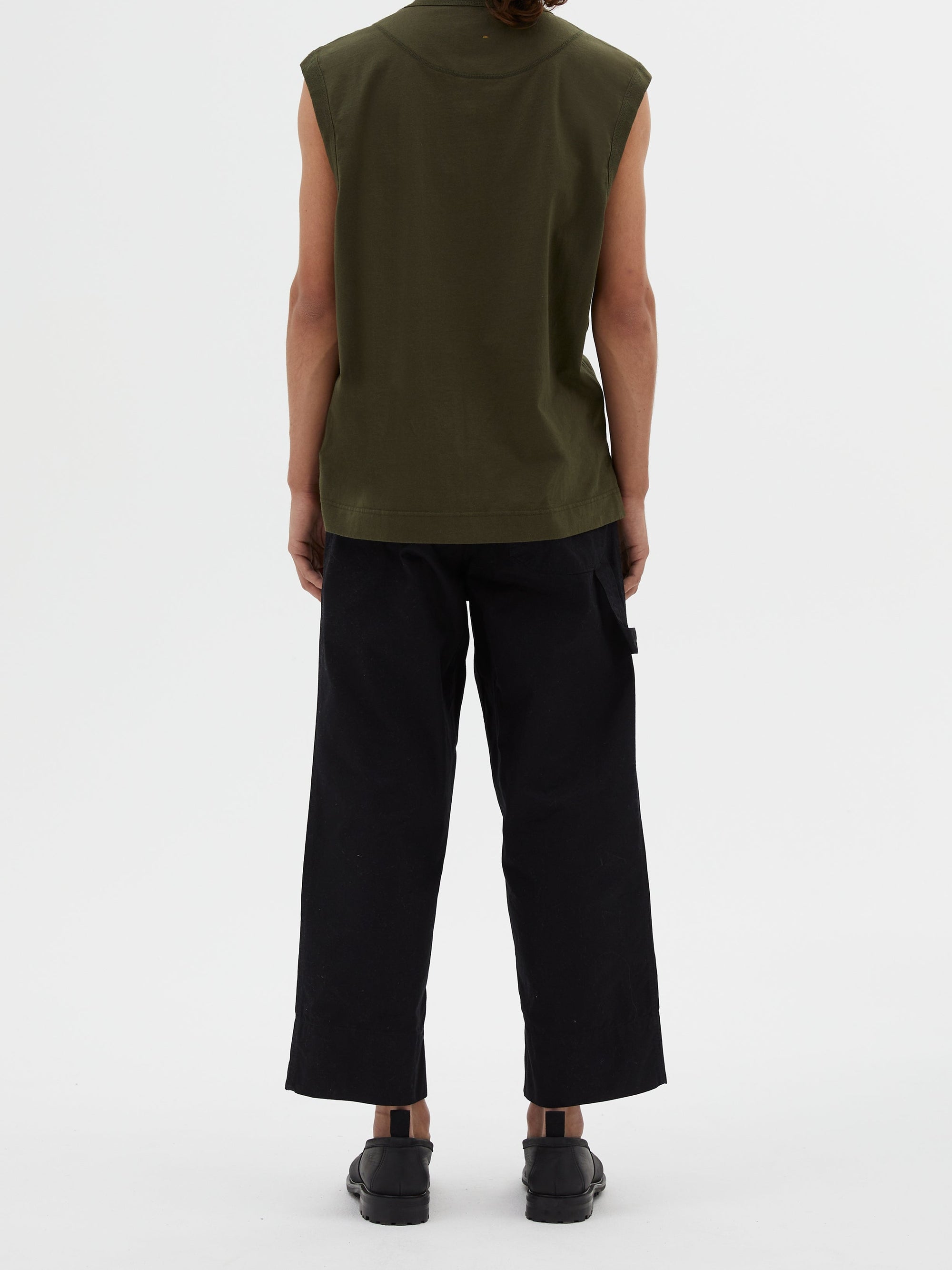 Loose-fitting tank top - Seaweed