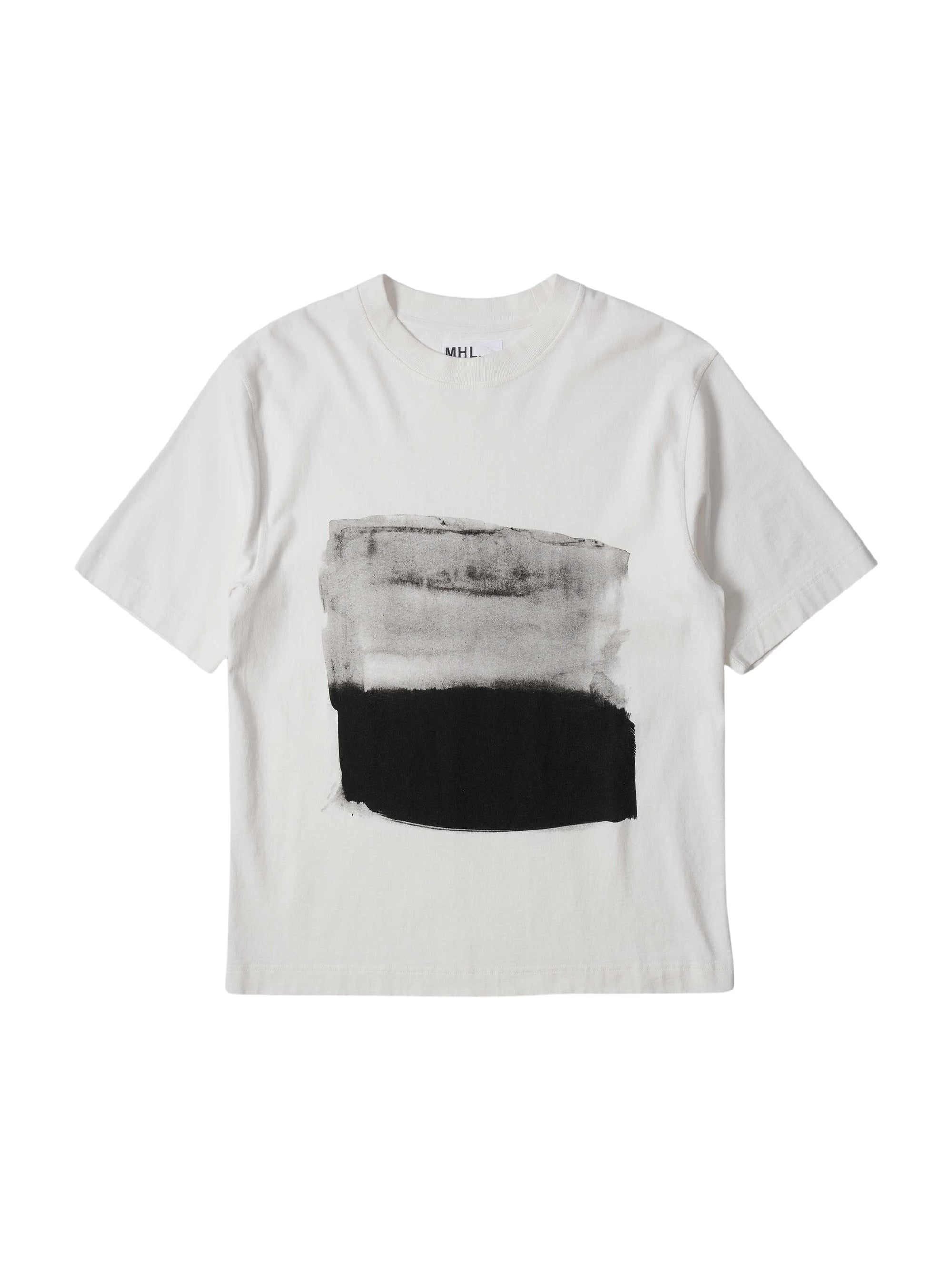 T-shirt à rayures abstraites - Off White