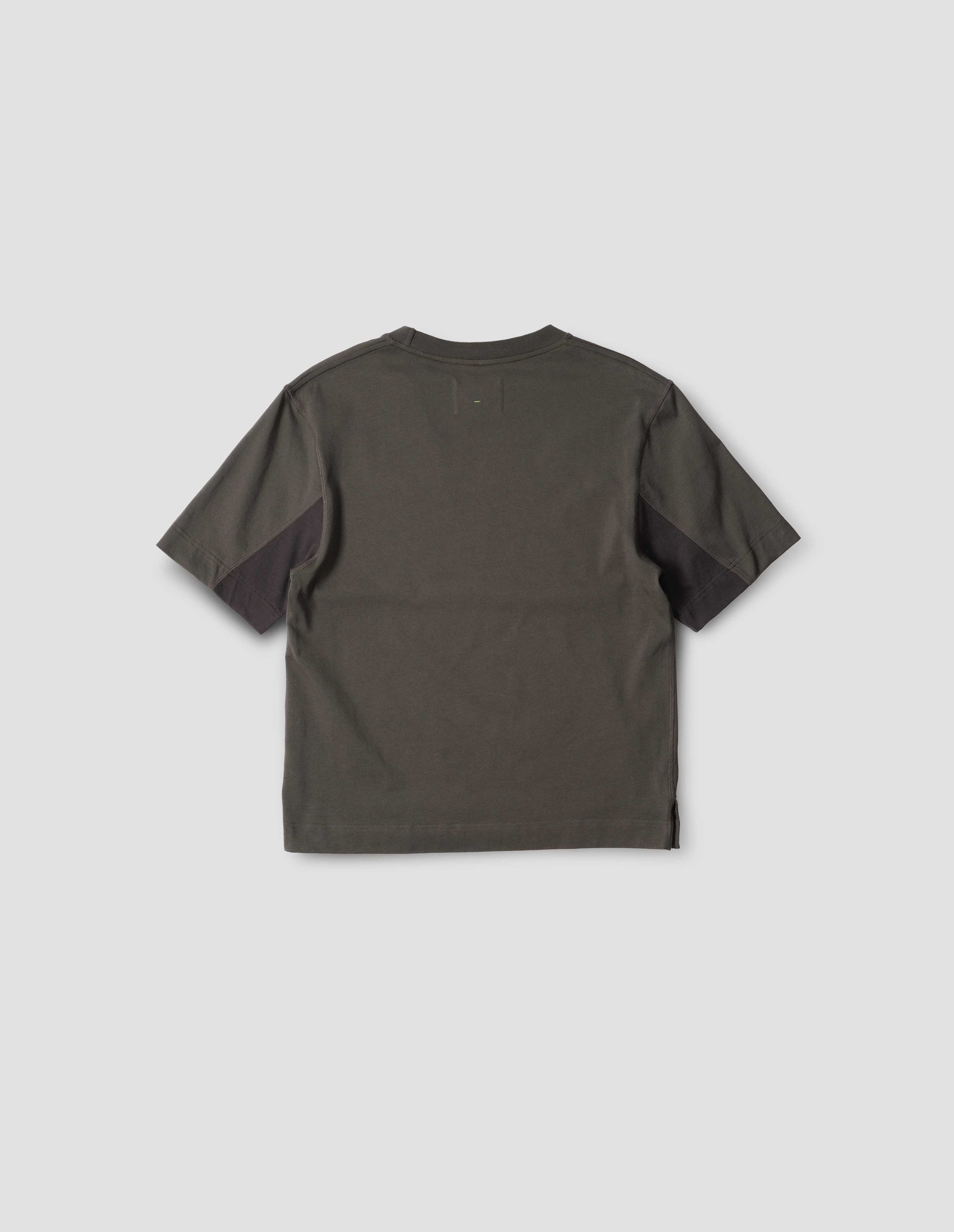 T-shirt à empiècements - Black & Dark-Brown