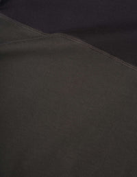T-shirt à empiècements - Black & Dark-Brown