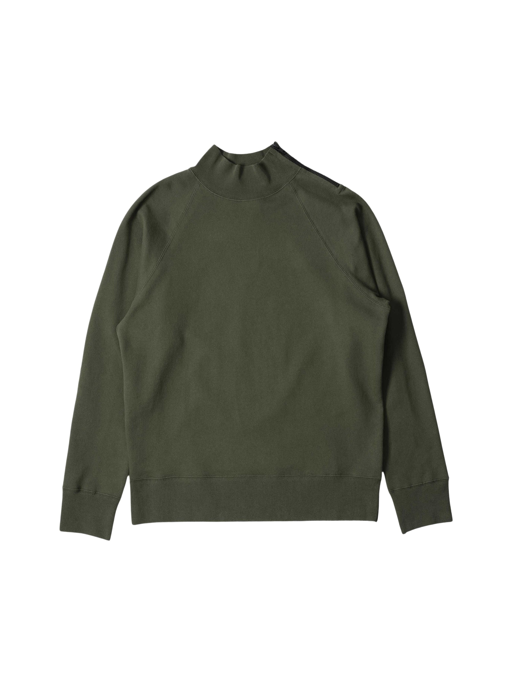 Sweat ample à col zippé - Green