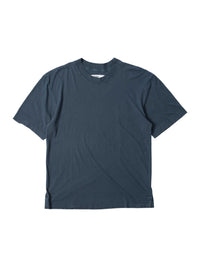 T-shirt à manches courtes en lin mélangé - Blue