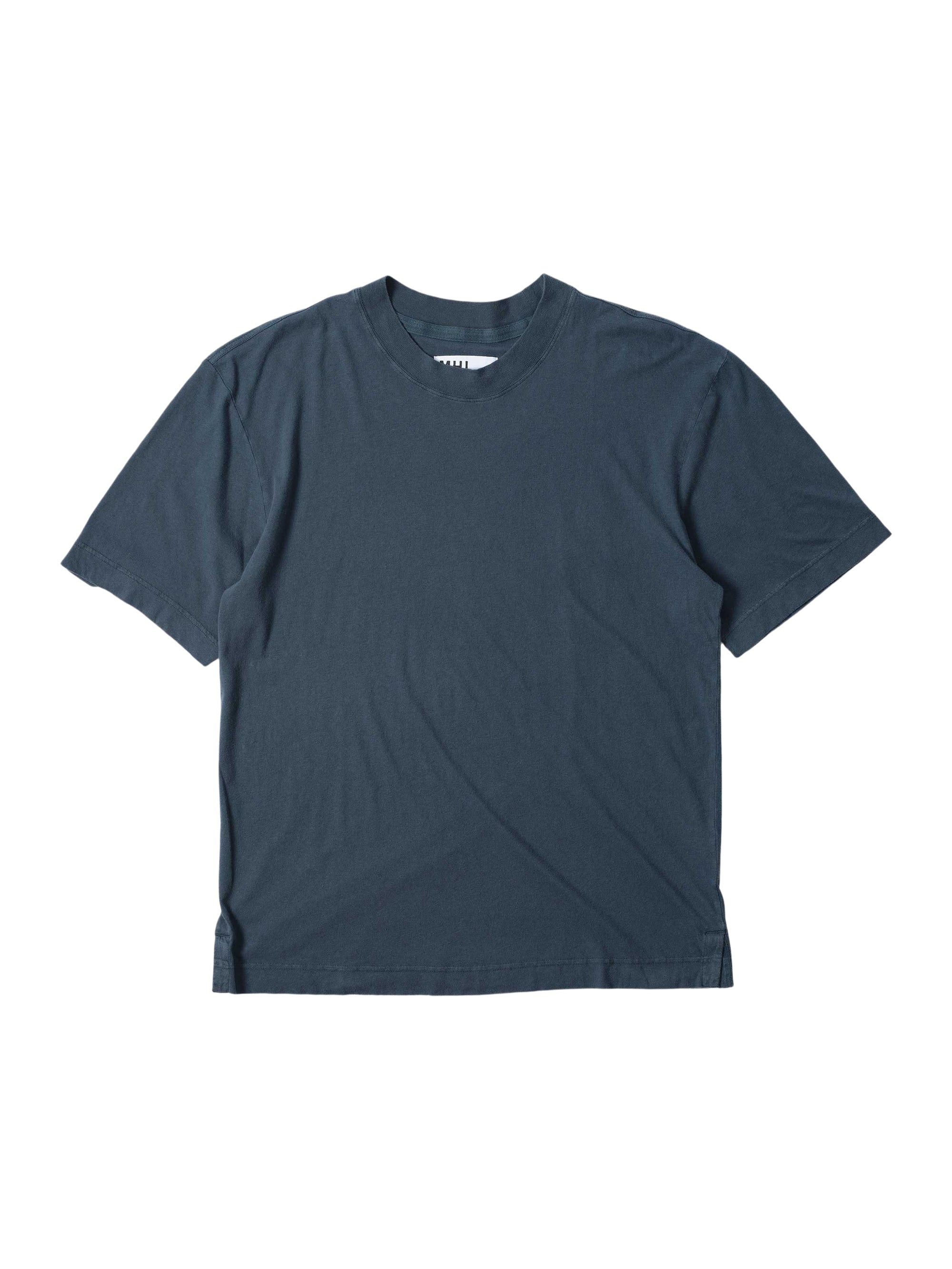 T-shirt à manches courtes en lin mélangé - Blue