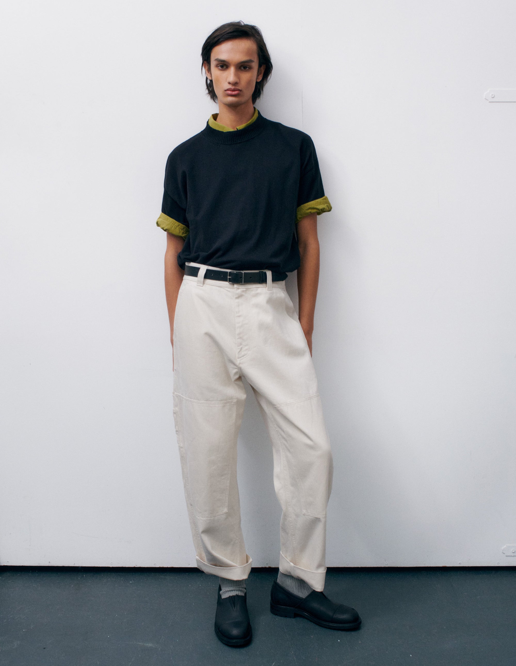 Pantalon à poche outil - Beige