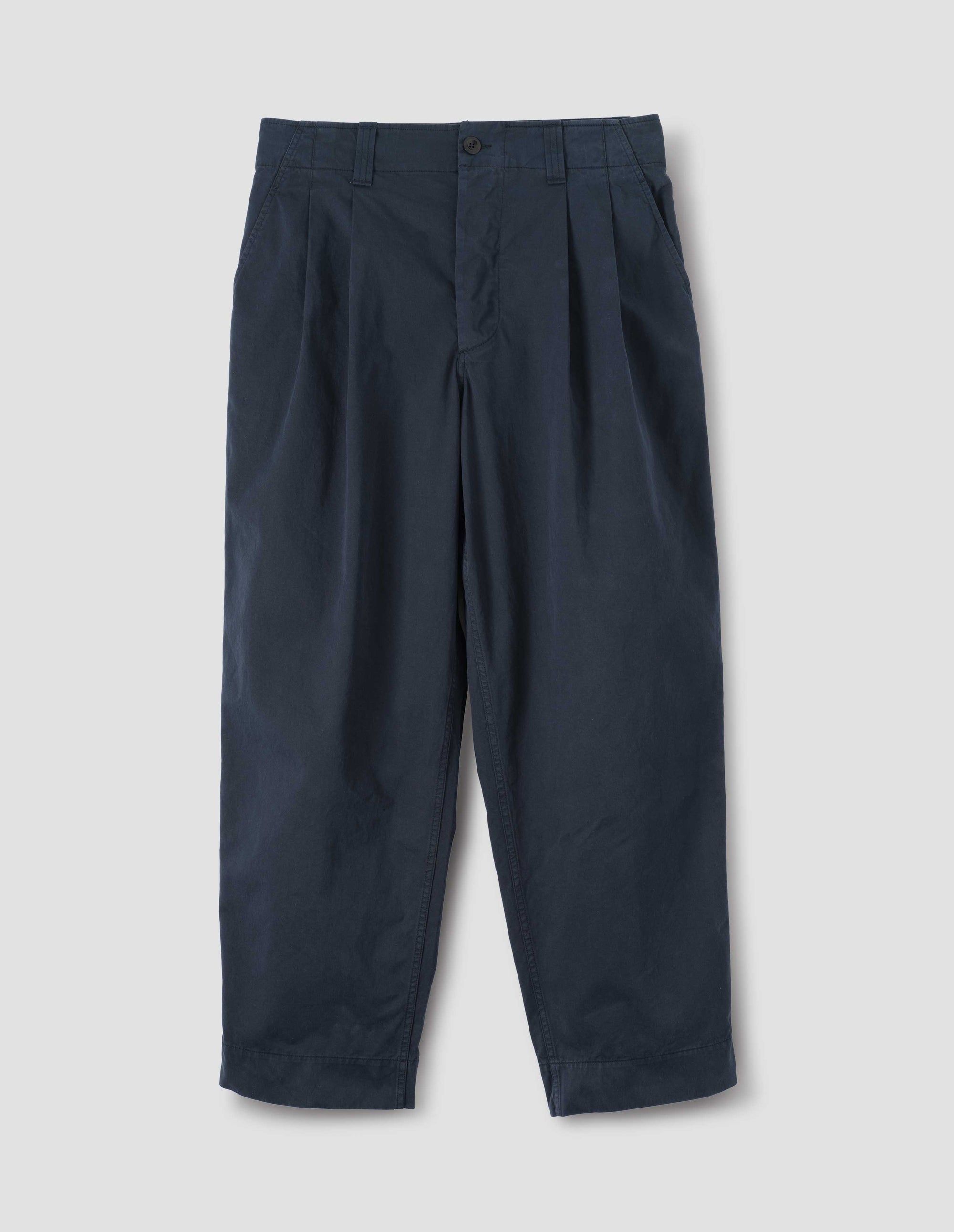 Pantalon à plis piqués - Navy