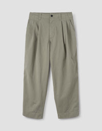 Pantalon à plis piqués - Green