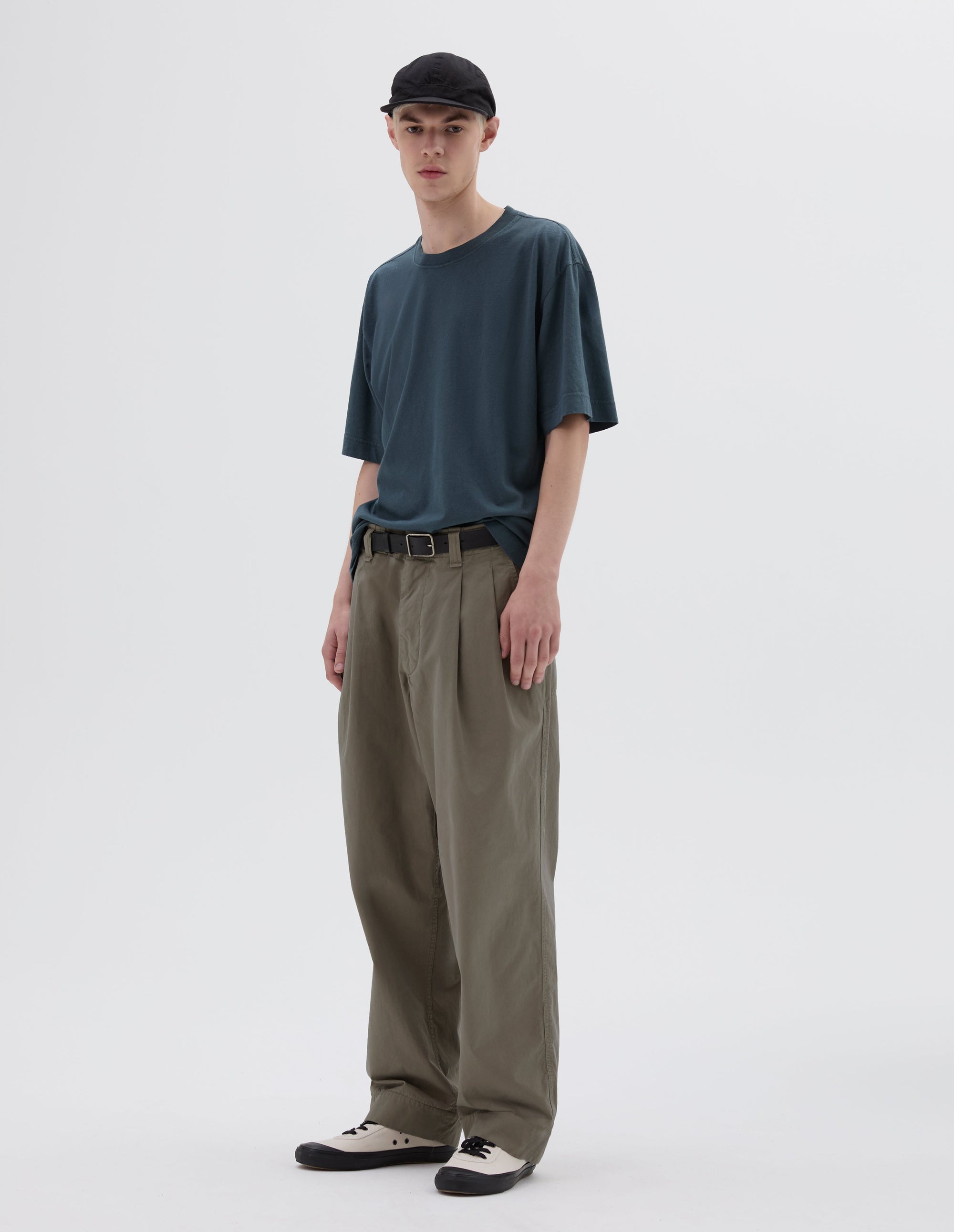 Pantalon à plis piqués - Green