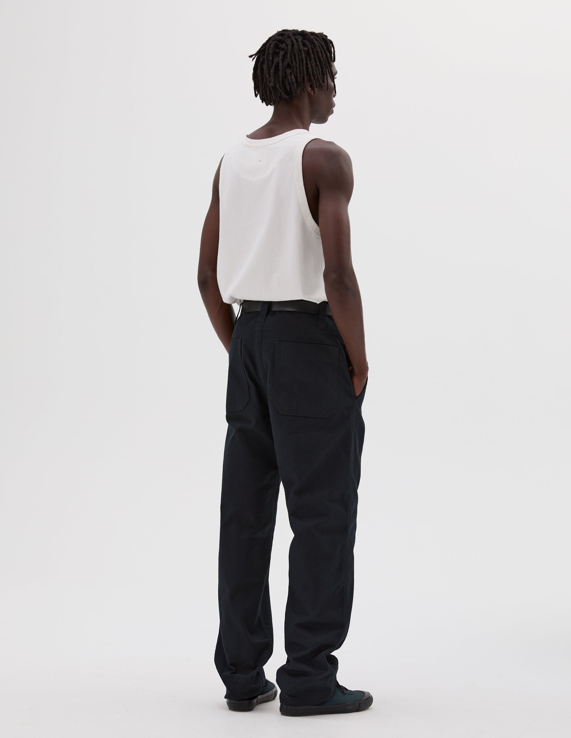 Pantalon à passants abaissés - Navy