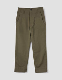 Pantalon à passants abaissés - Green