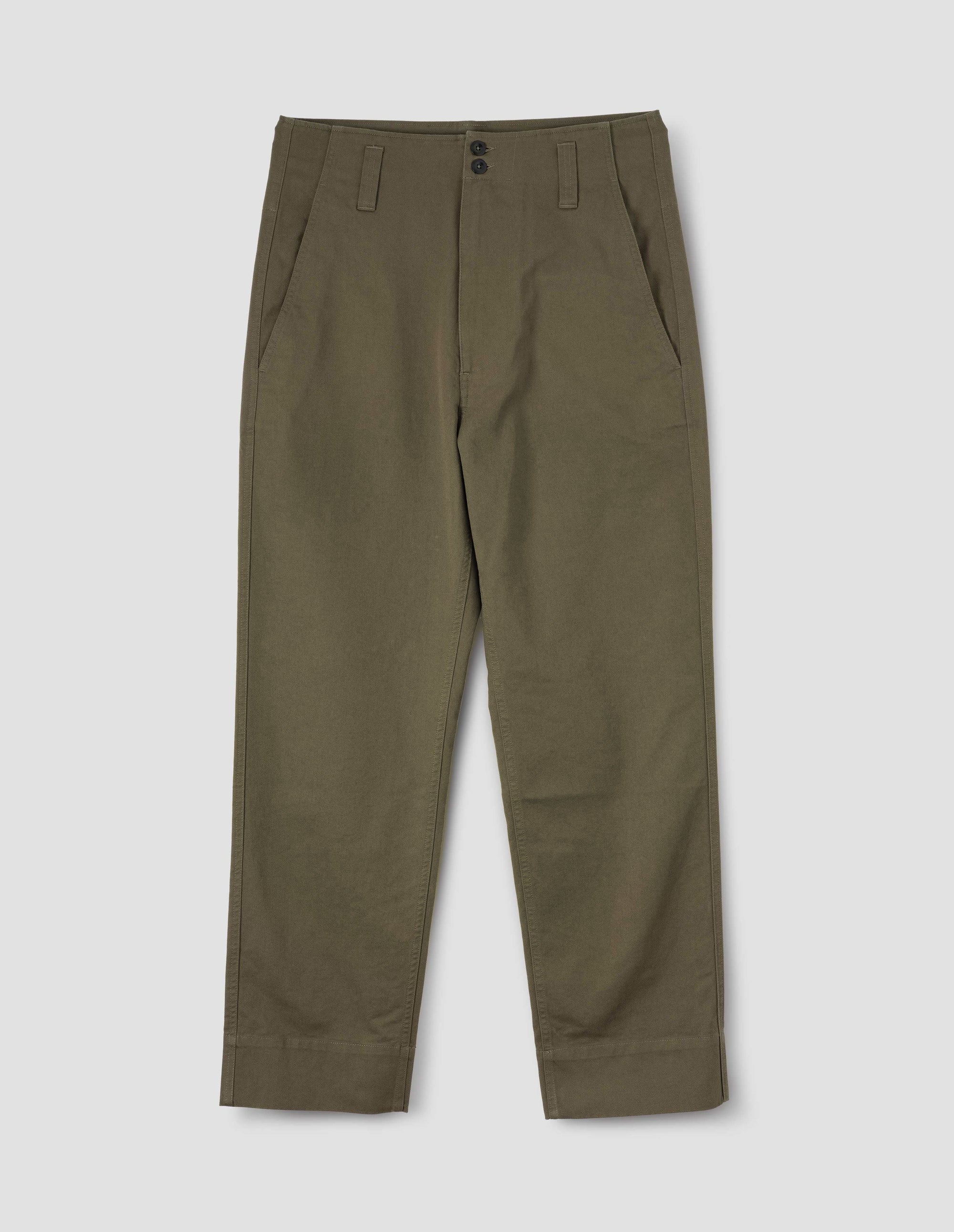 Pantalon à passants abaissés - Green