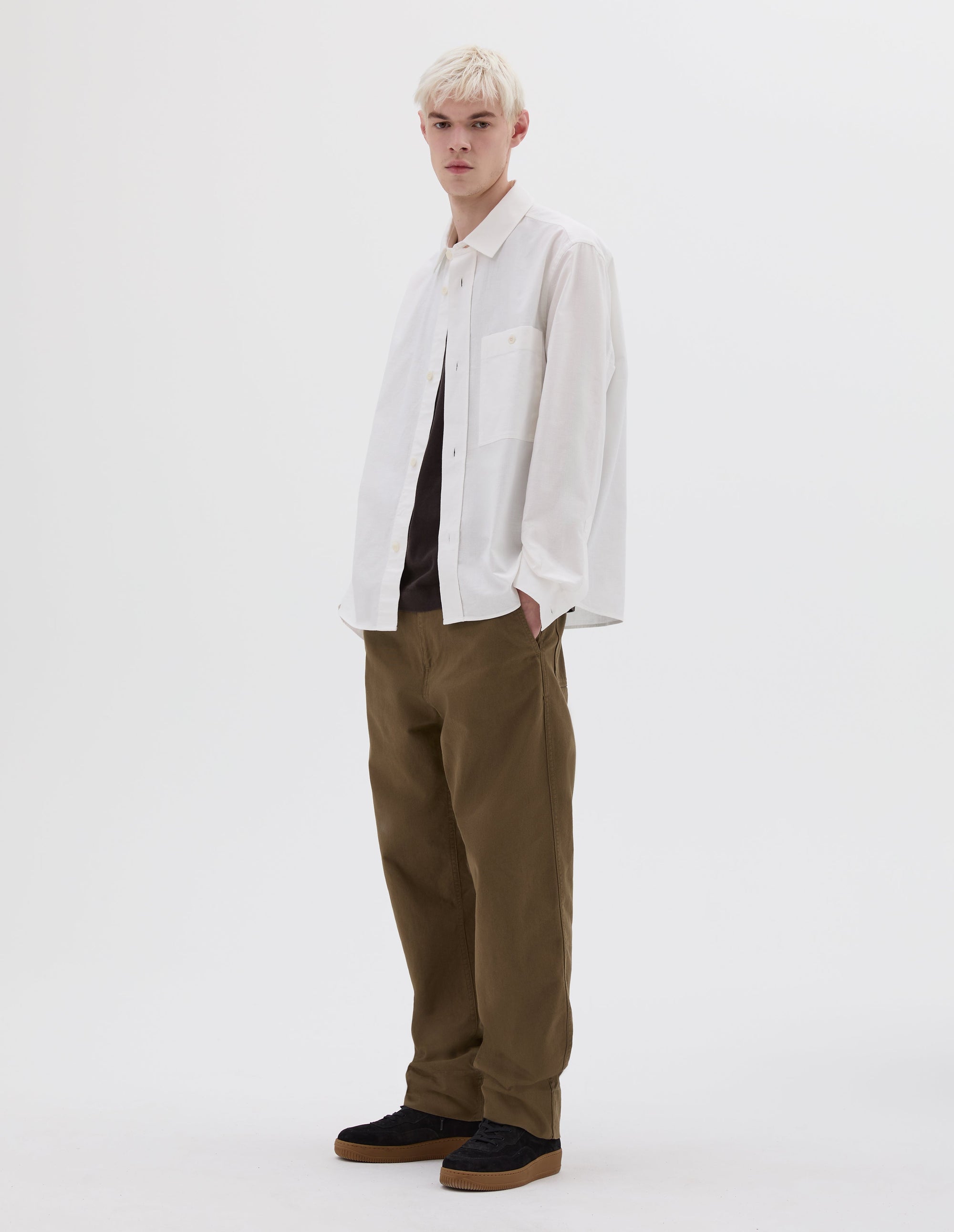 Pantalon à passants abaissés - Green