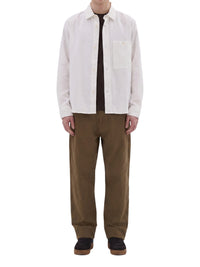 Loose-fitting, tapered trousers - Green