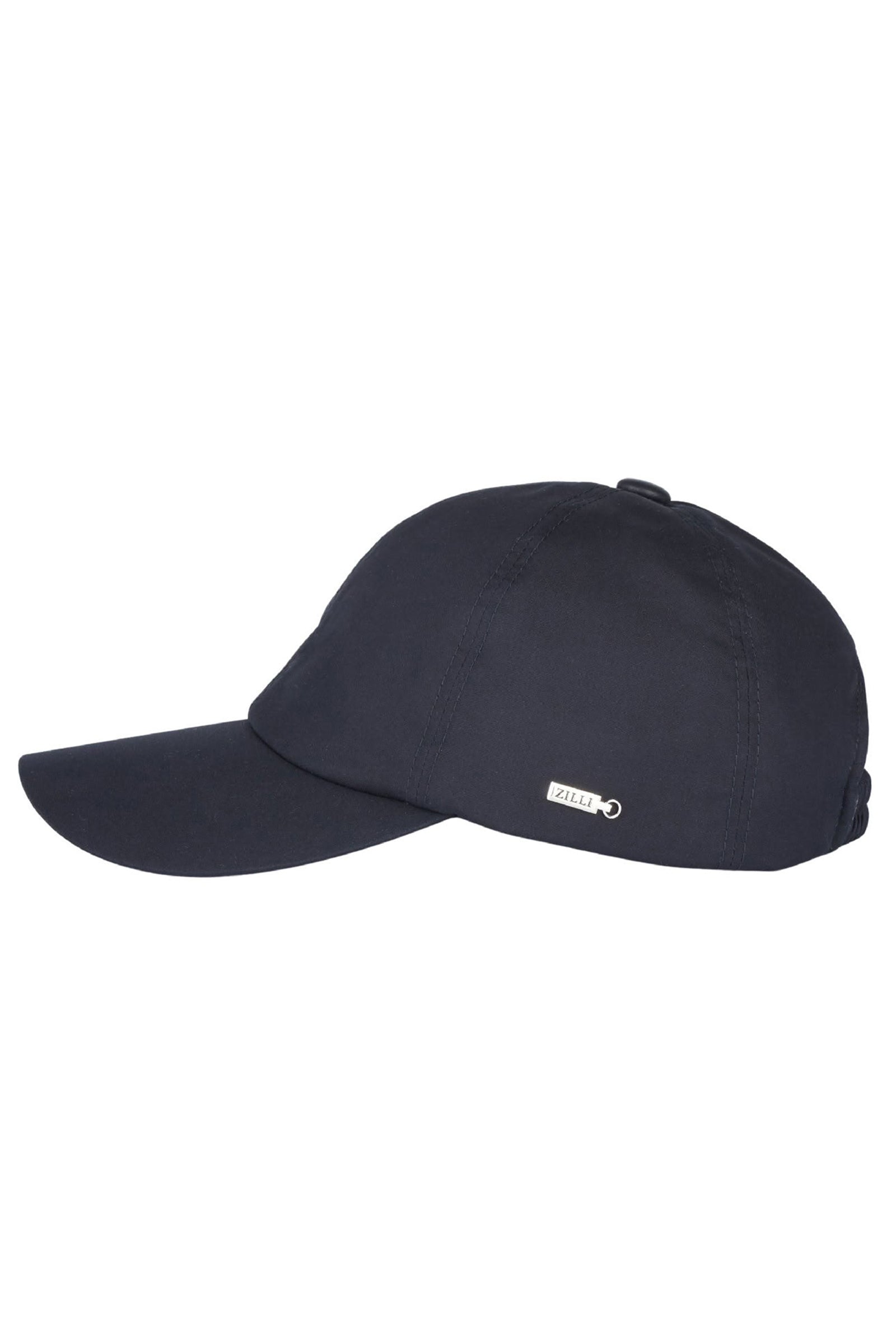 Casquette à plaque métallique en cachemire - Marine