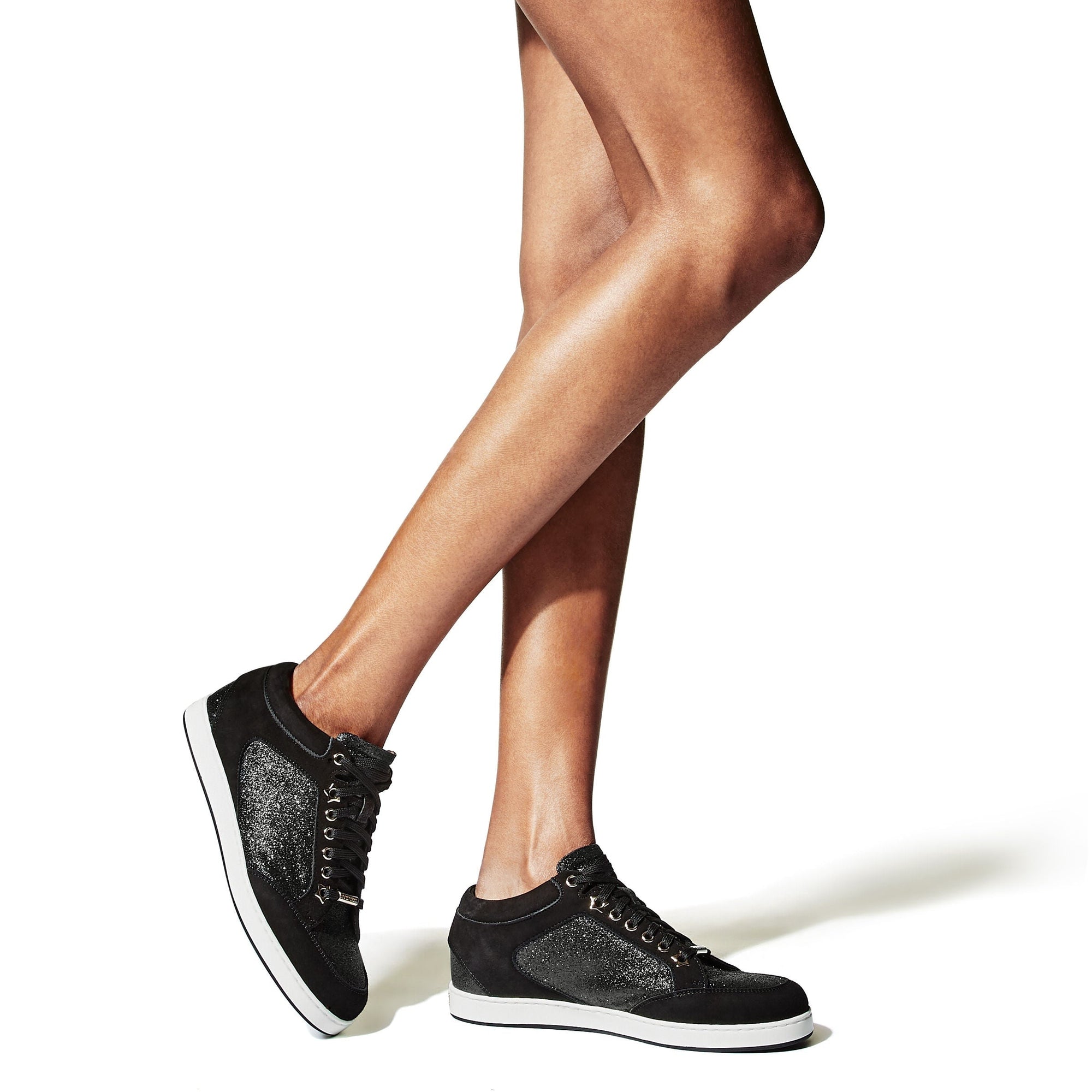 Sneakers basses Miami en cuir - Black Intense