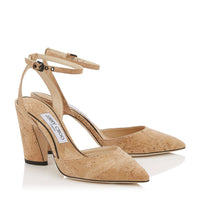 Micky 85 cork pumps - Nude