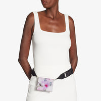 Mini pochette étoffe à imprimé floral - Multicolour