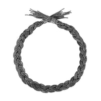 Collier Miki Dora Collier Tresse Black Silver - Black