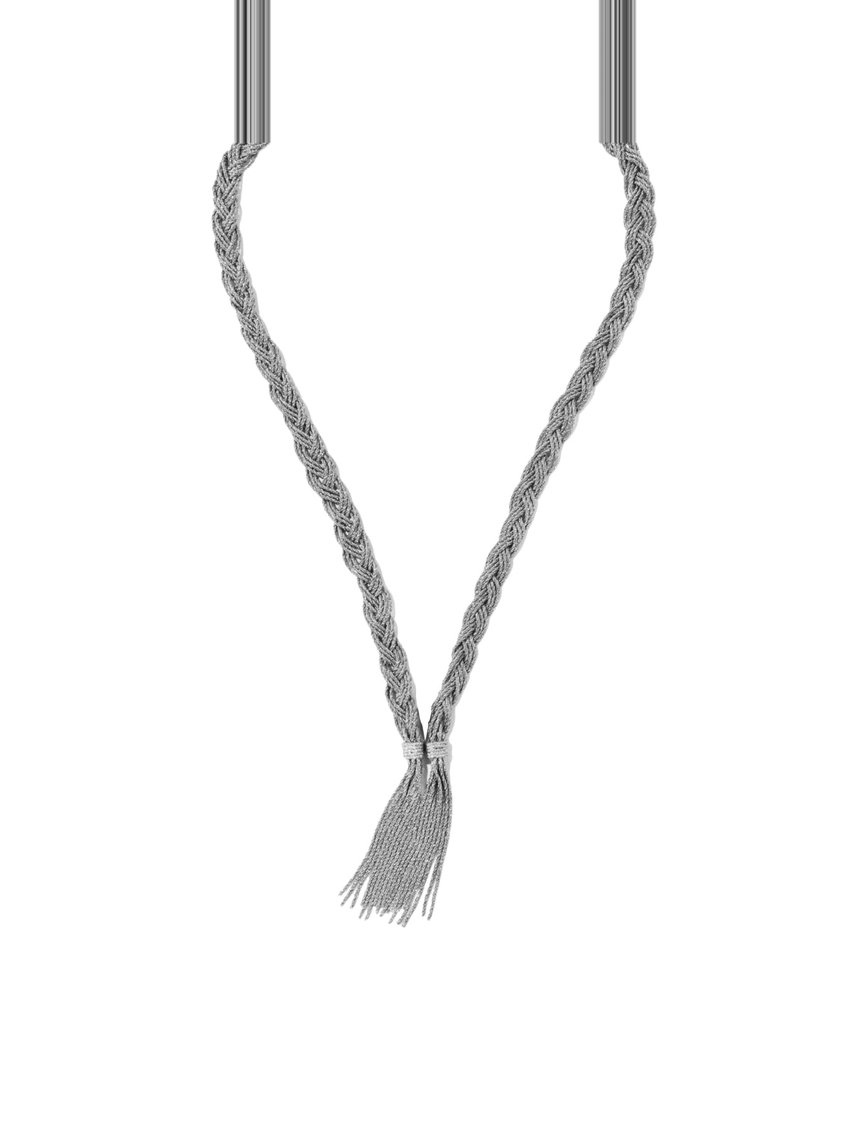 Sautoir Miki Sautoir Tresse Ms - Silver