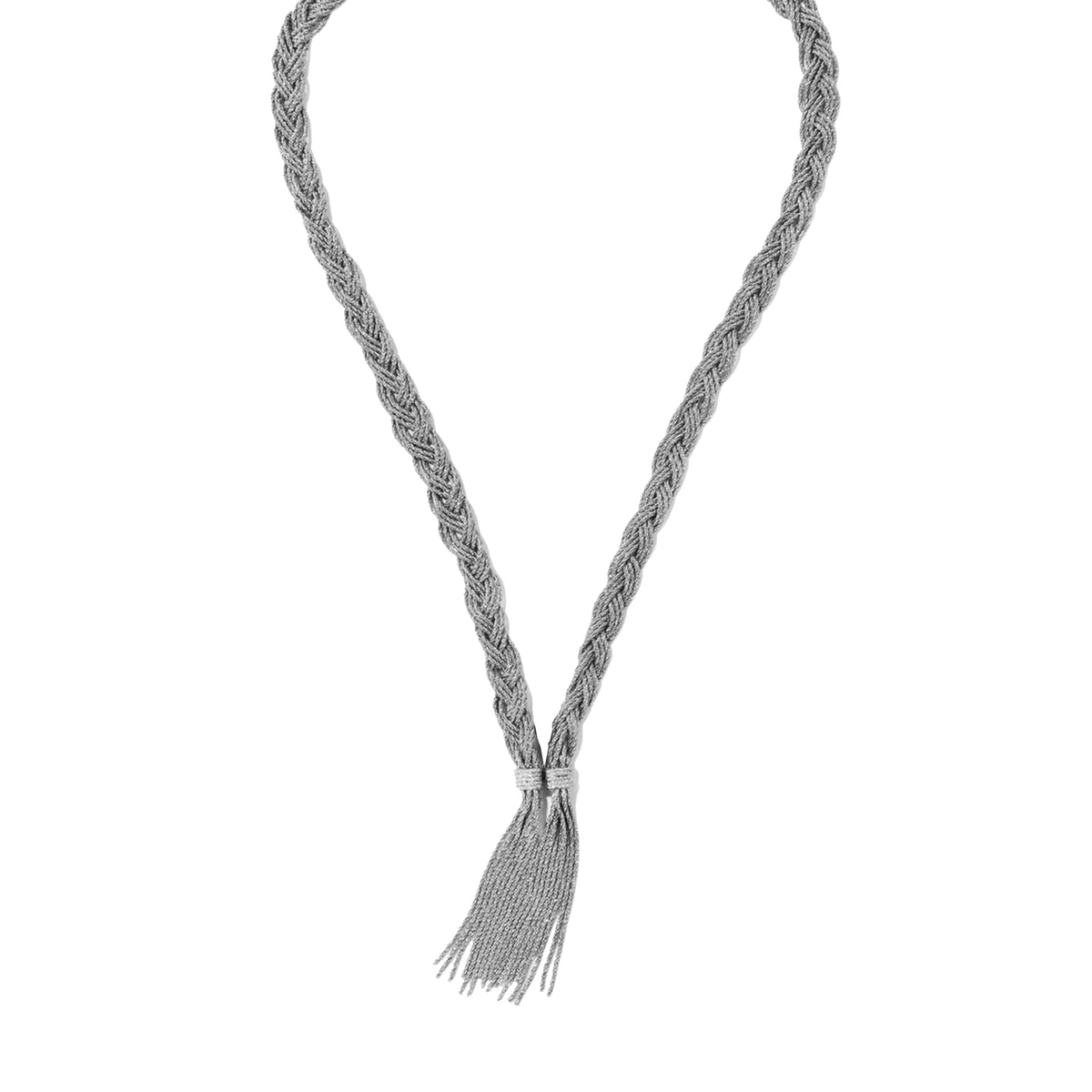 Sautoir Miki Sautoir Tresse Ms - Silver