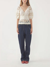 CREAM MILA BLOUSE