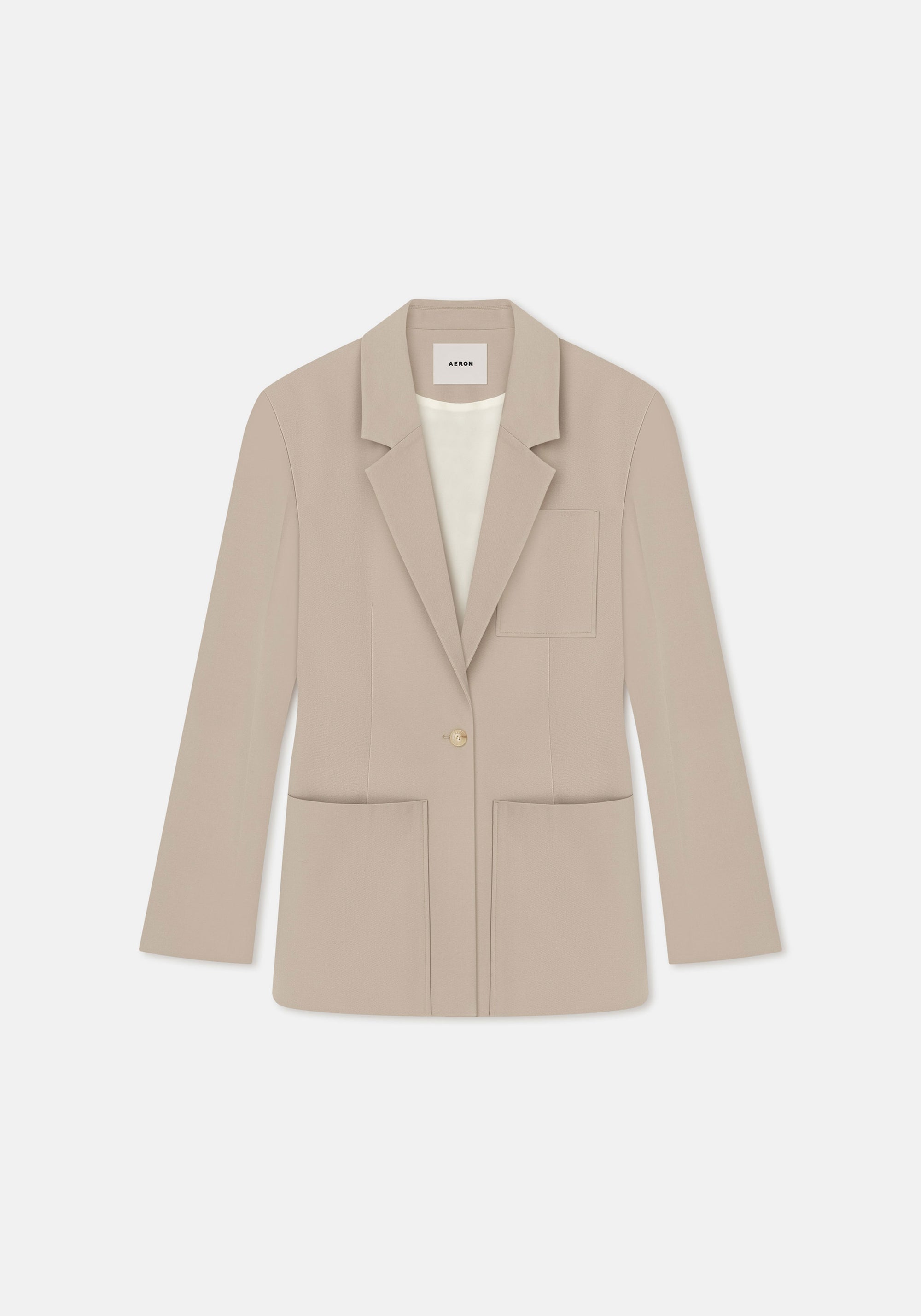 Blazer Mila cintré avec poches oversize - Ash