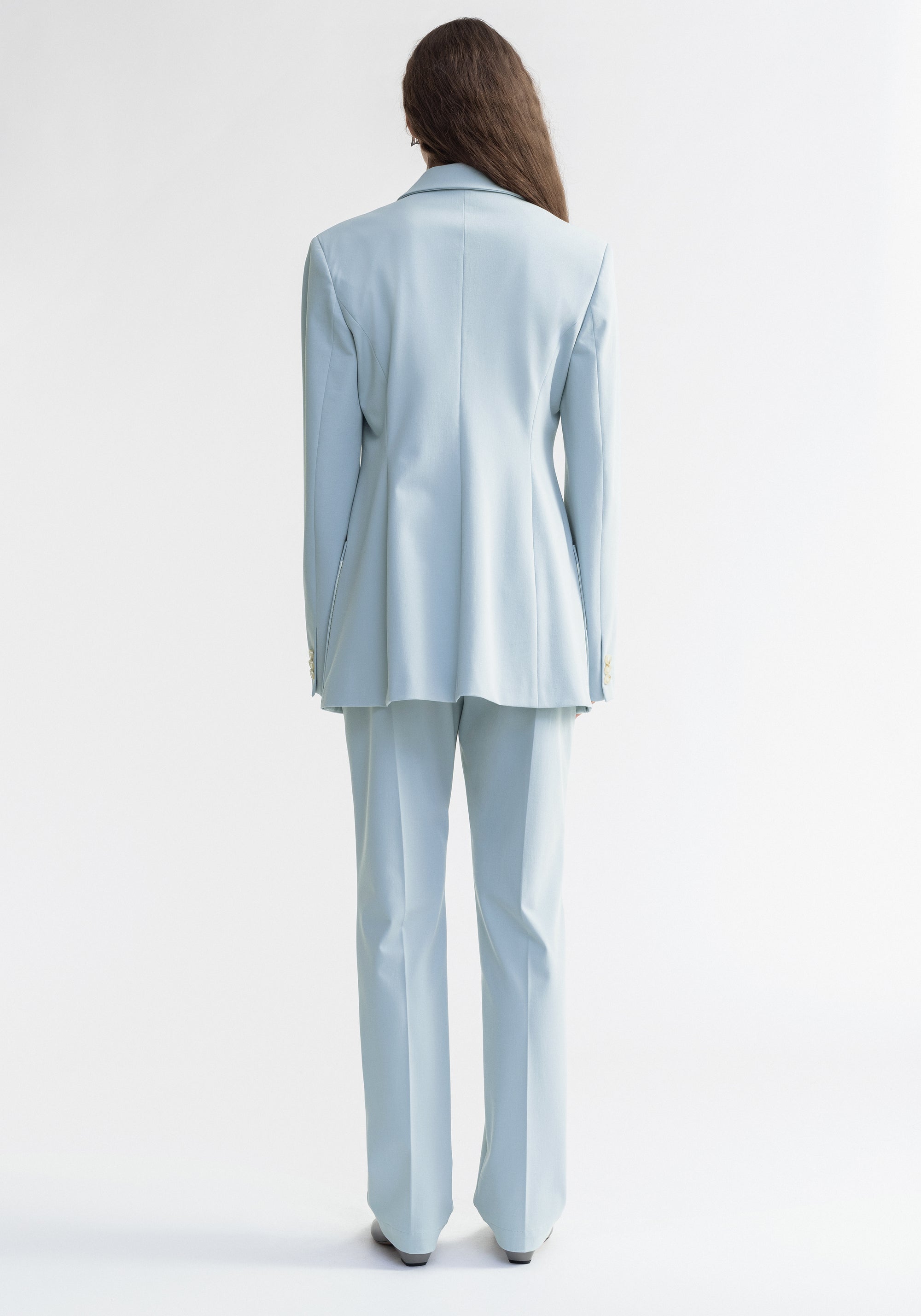 Blazer Mila cintré avec poches oversize - Ice Blue