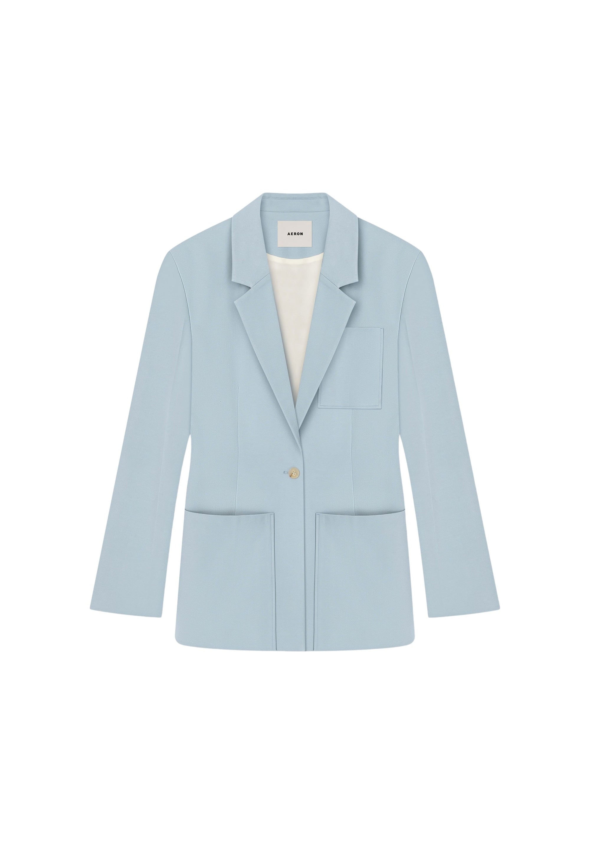 Blazer Mila cintré avec poches oversize - Ice Blue