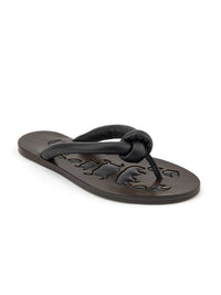 11qty NEW / Tongs Milan matelassées en cuir - Black