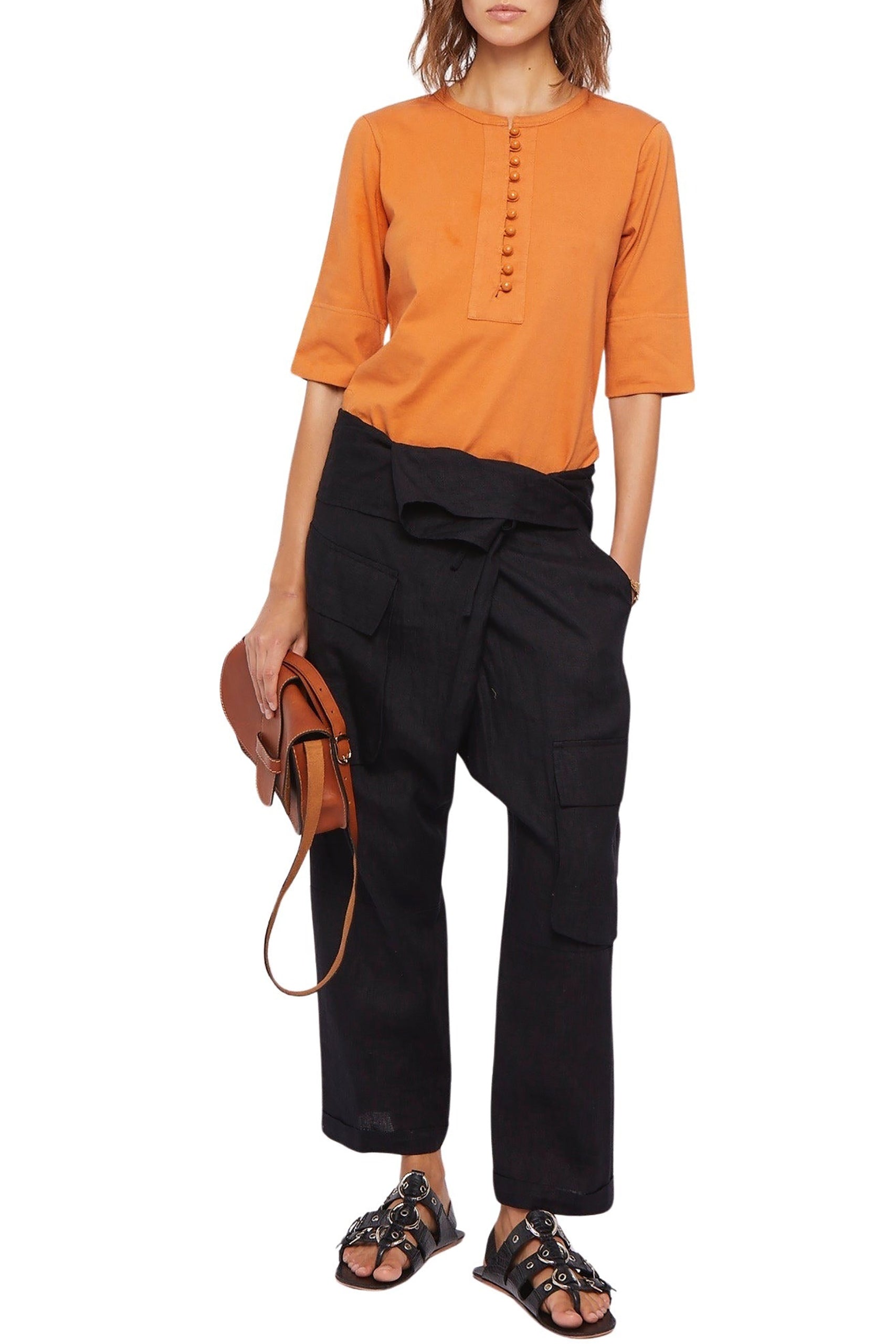 T-shirt Milina à manches 3/4 - Orange