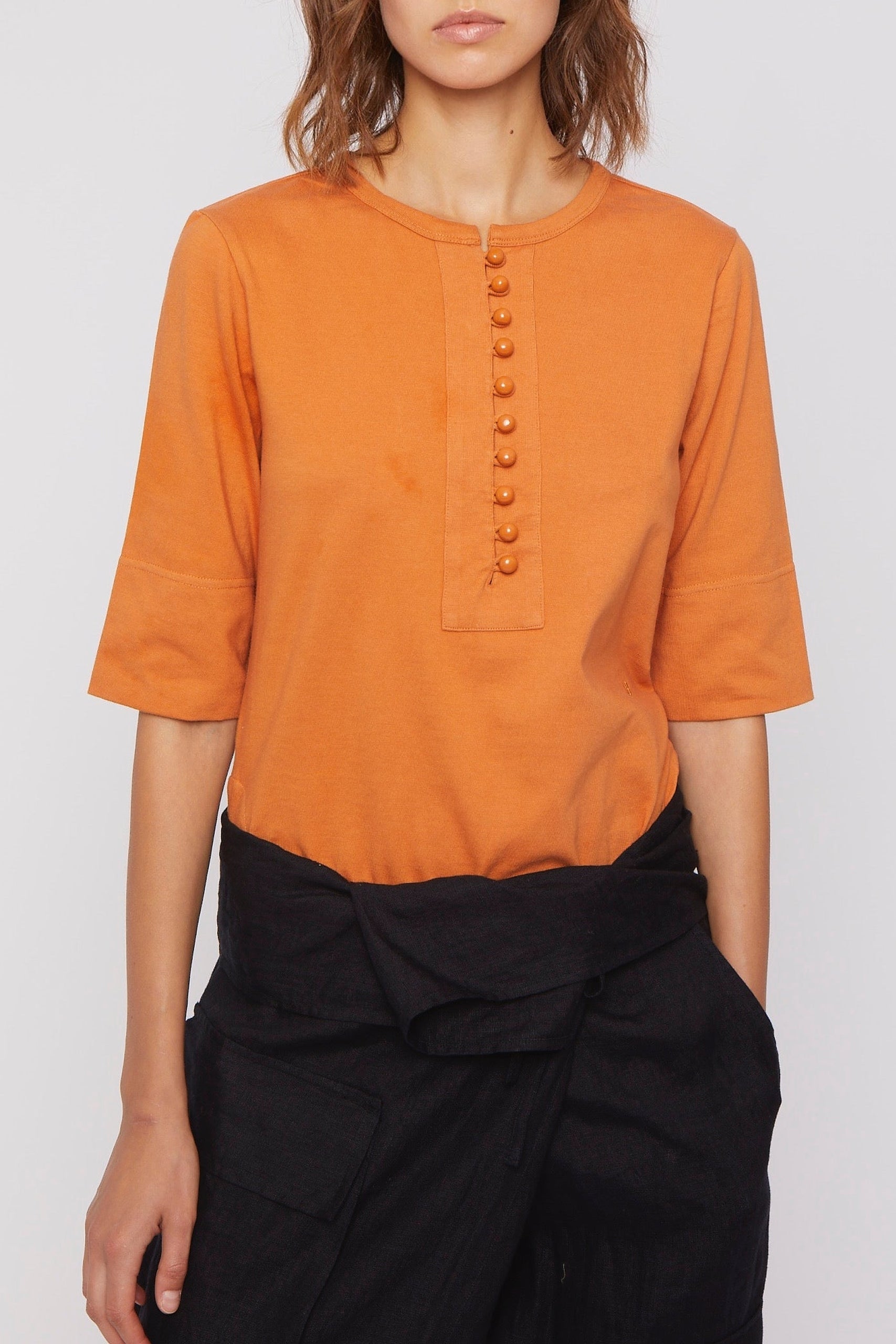 T-shirt Milina à manches 3/4 - Orange