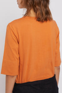T-shirt Milina à manches 3/4 - Orange