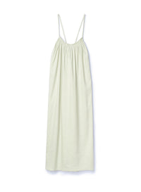 Robe midi Mill oversize en lin - Pistachio