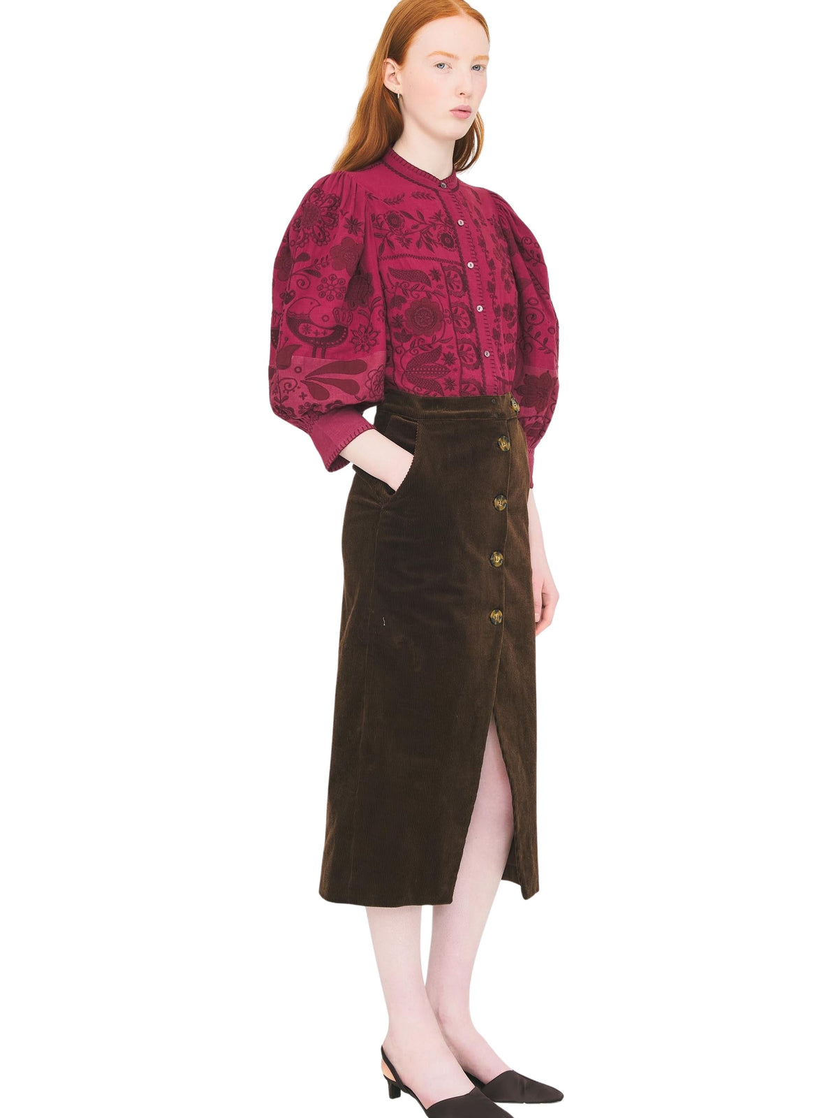 Blouse Mimi - Burgundy