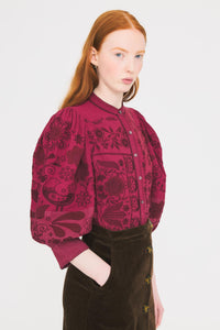 Blouse Mimi - Burgundy
