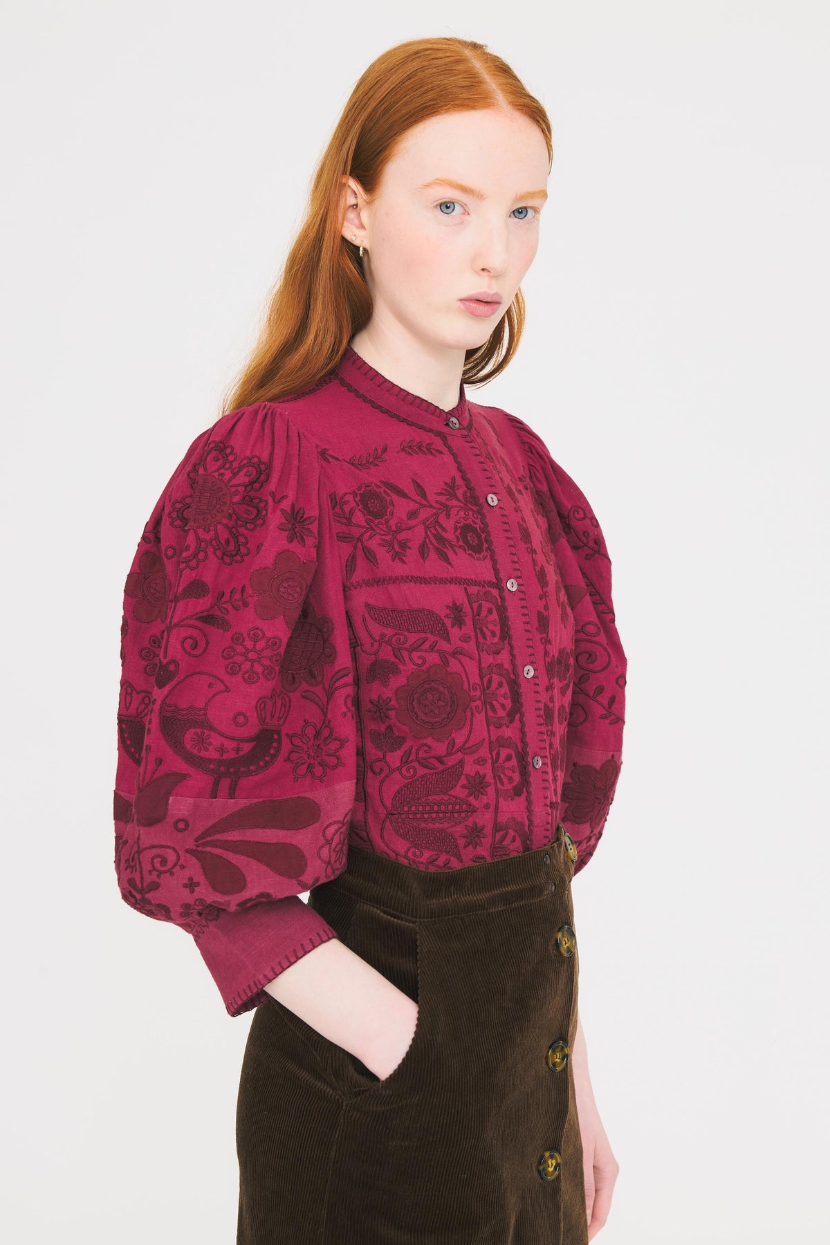Blouse Mimi - Burgundy