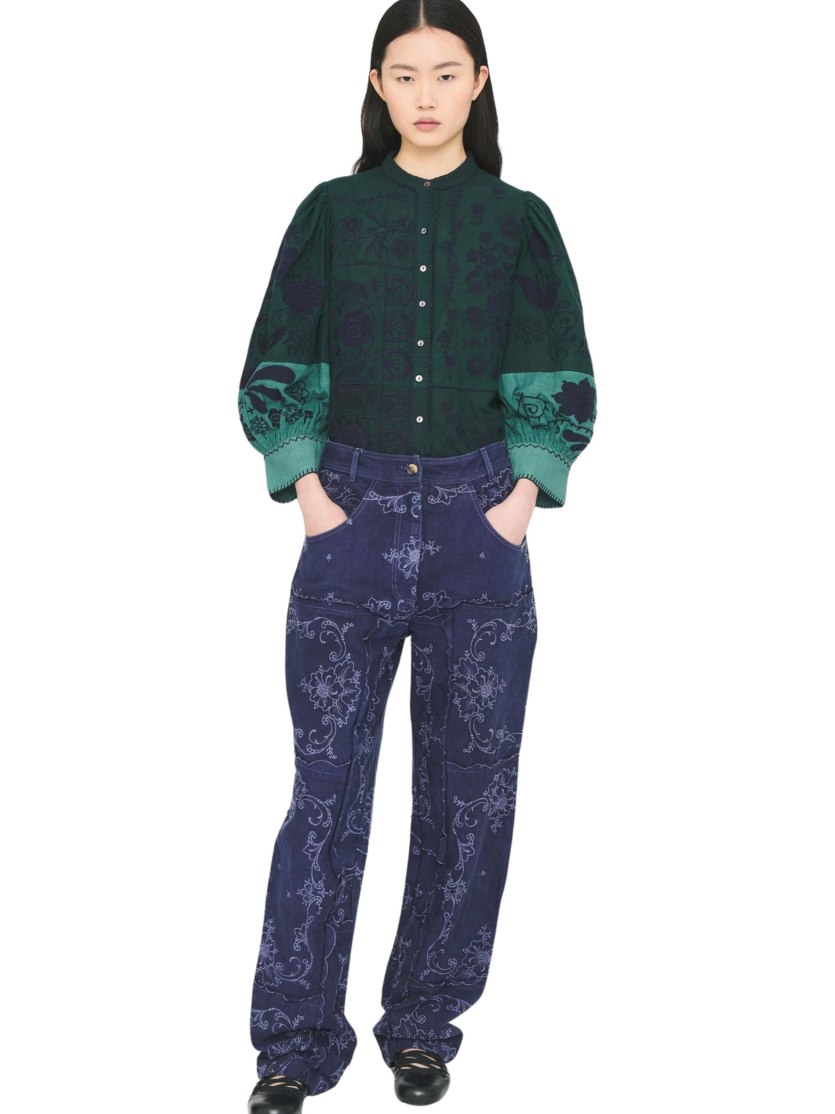 Blouse Mimi - Dark Green