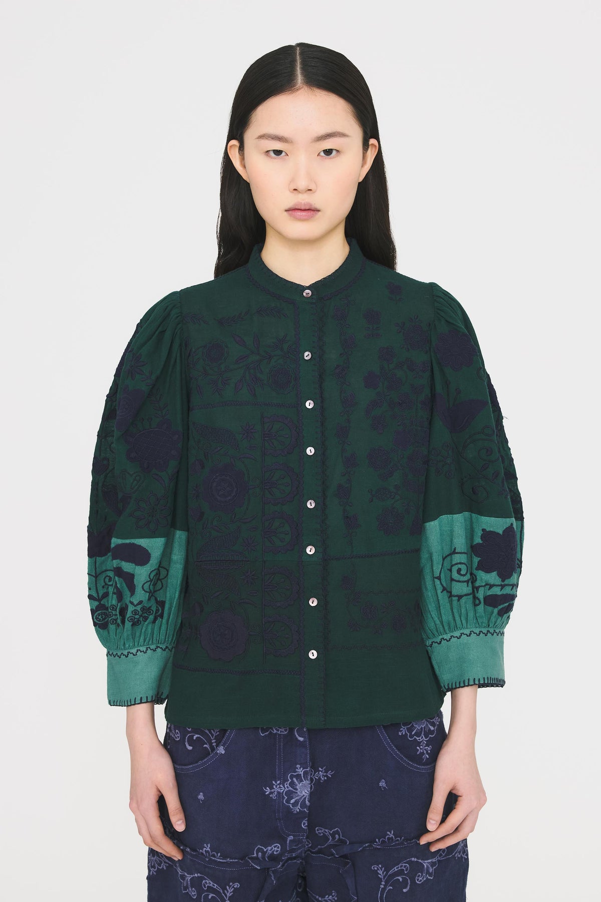 Blouse Mimi - Dark Green