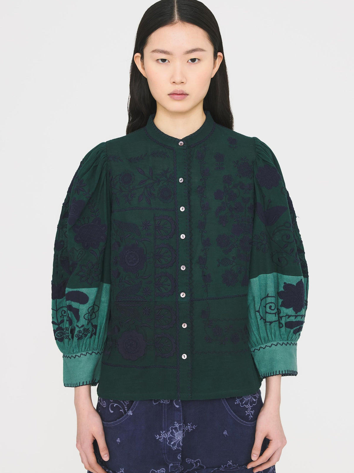 Blouse Mimi - Dark Green