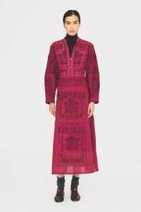 Robe longue Mimi - Burgundy