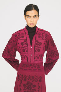 Robe longue Mimi - Burgundy