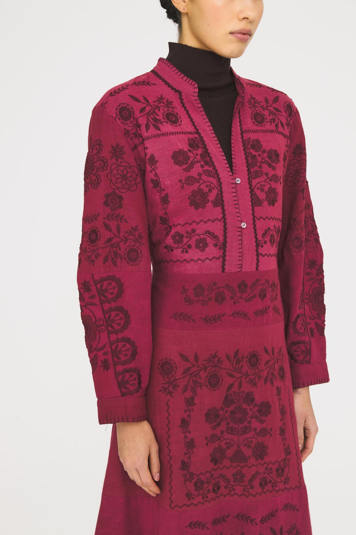 Robe longue Mimi - Burgundy