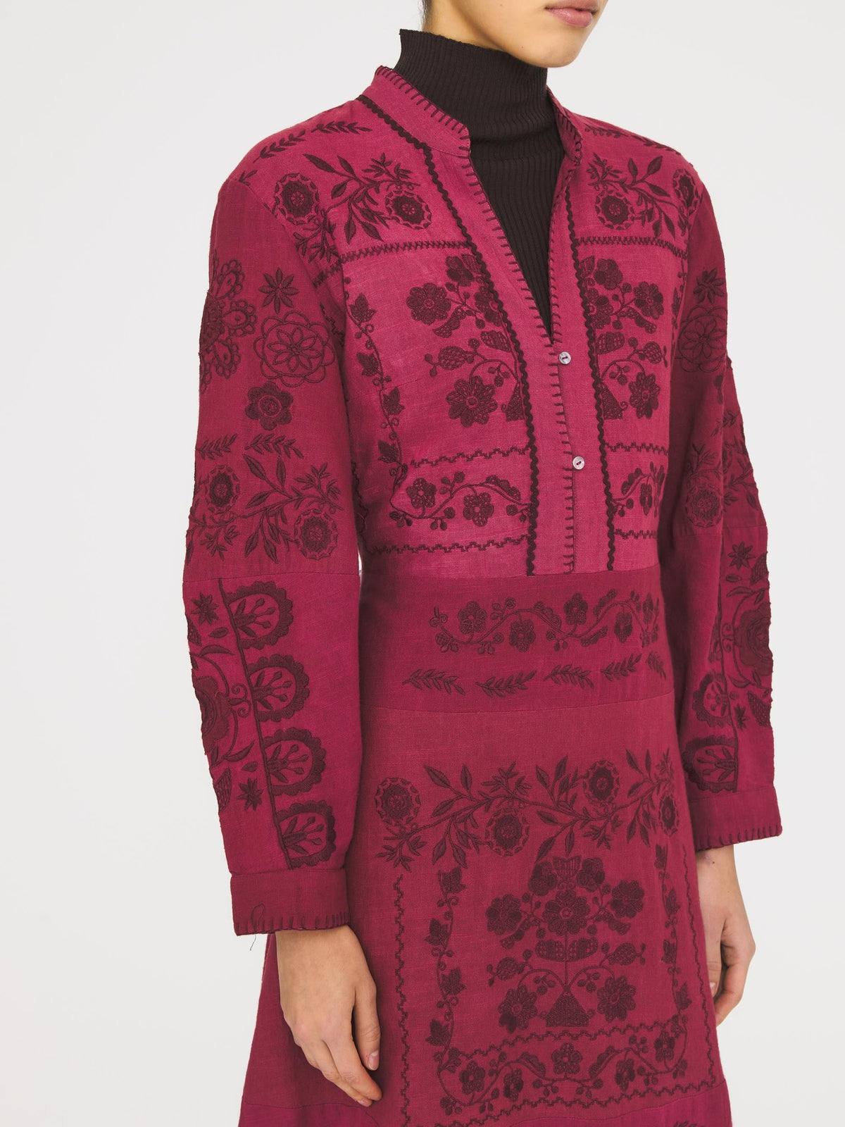 Robe longue Mimi - Burgundy