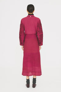 Robe longue Mimi - Burgundy