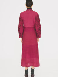 Robe longue Mimi - Burgundy