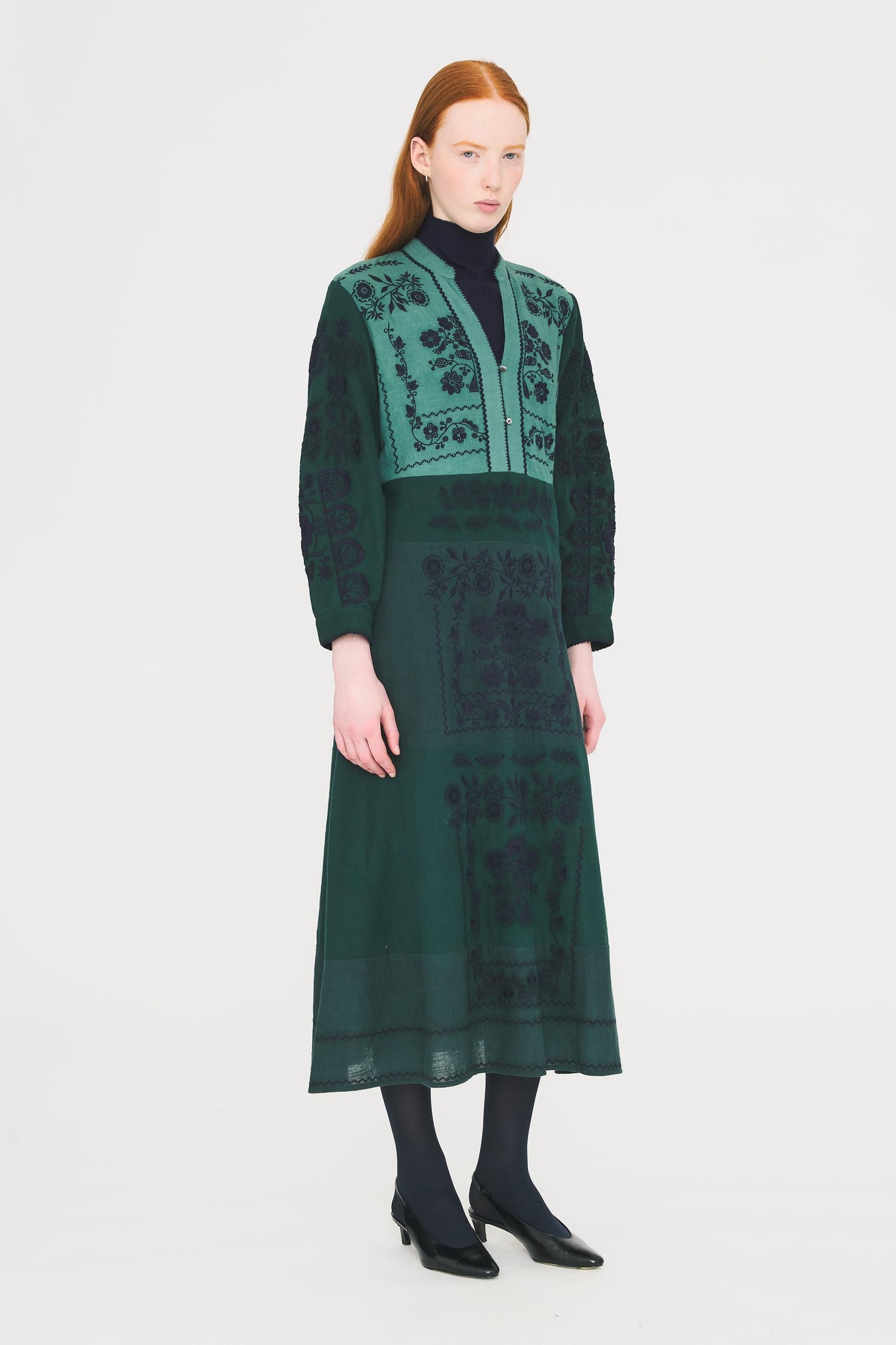 Robe longue Mimi - Dark Green
